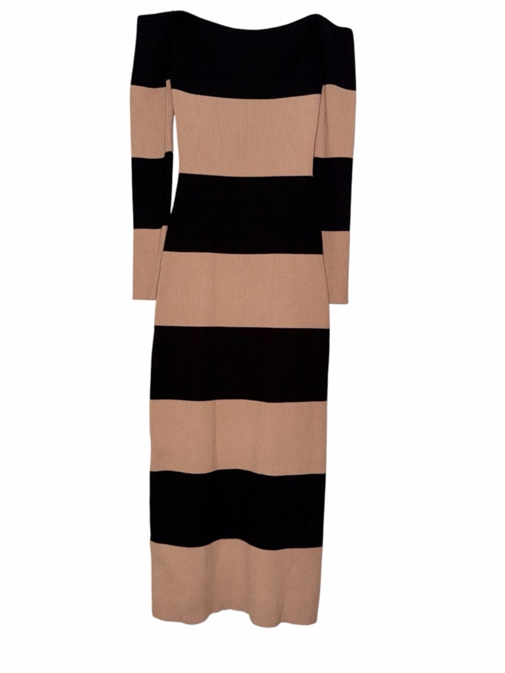 LE LIS Size XS Ribbed Striped Dress - Picture 2 of 6
